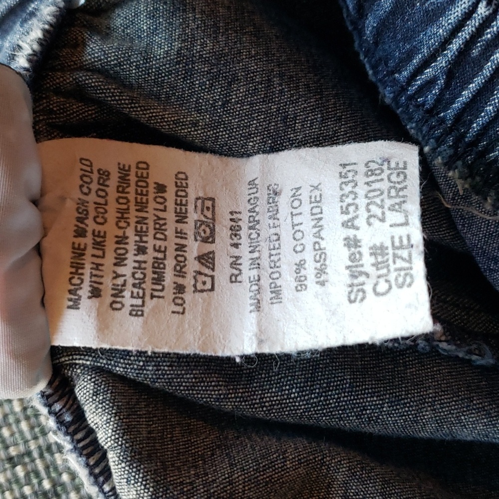 DENIM&CO "How Timeless"  2-Pocket Pull-On Straight Leg Jeans - Size Large - Picture 11 of 11